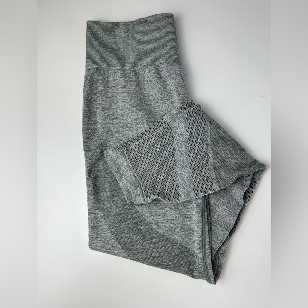 Victoria's Secret PINK‎ Womens M Leggings Gray Seamless High Waisted Contour - Picture 11 of 15